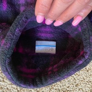 Girls sz Small Columbia fleece jacket purple navy